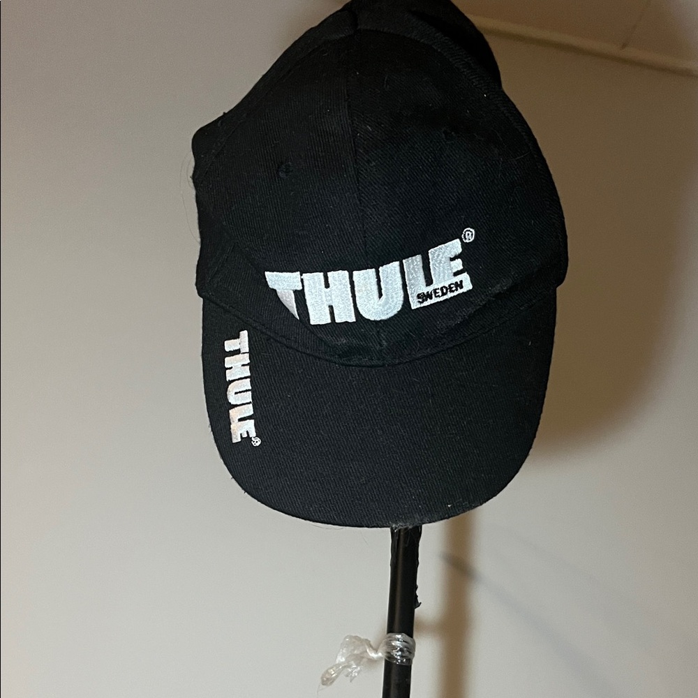Thule Black Cap with White Logo - Never Worn